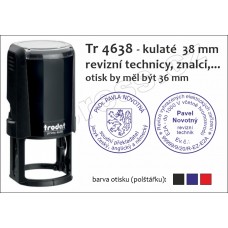 Trodat 4638,  průměr 38mm